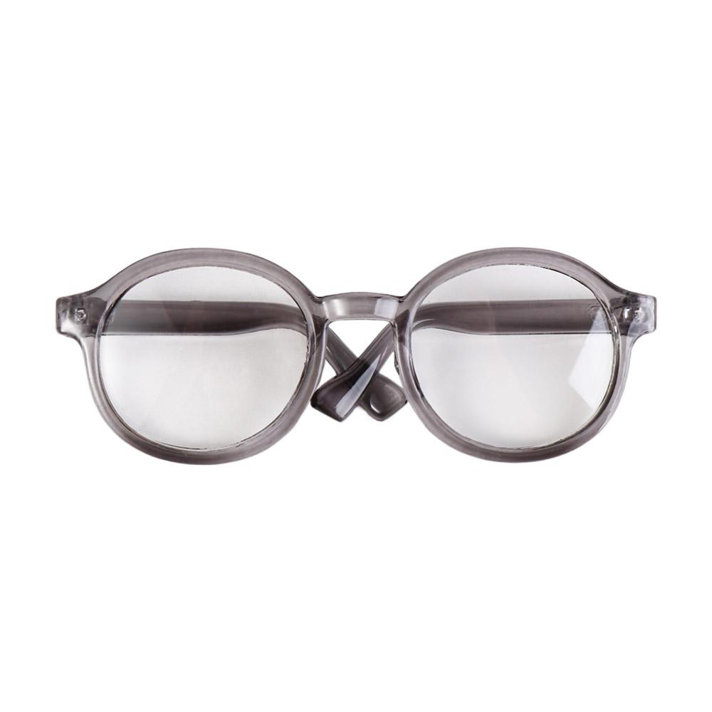 Accessory Transparent Plastic Glasses Plastic Transparent Round Transparent Glasses Round Miniature Round Glasses Children
