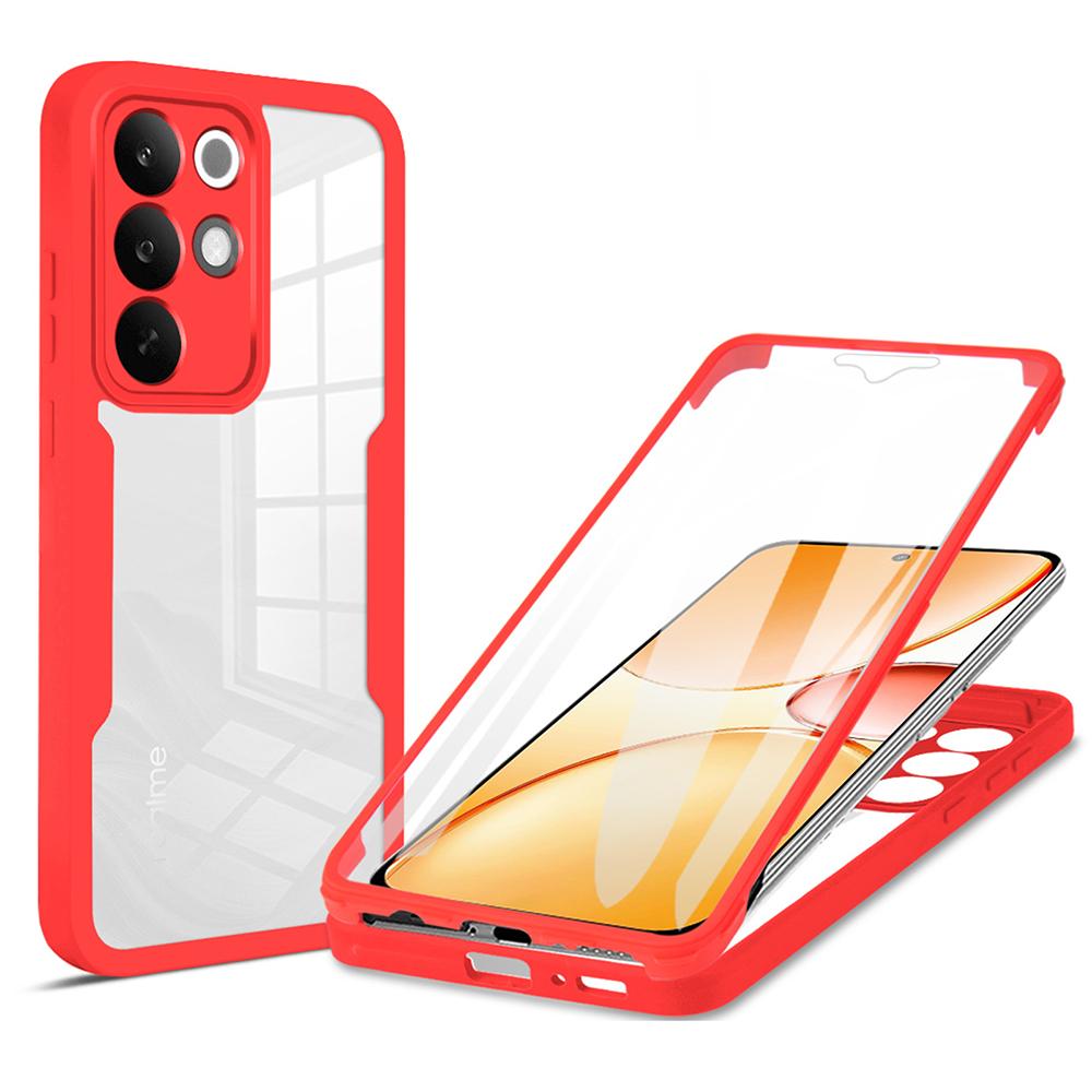 For Realme C85 Pro 4G Case Acrylic + TPU Clear Phone Cover with PET Screen Film