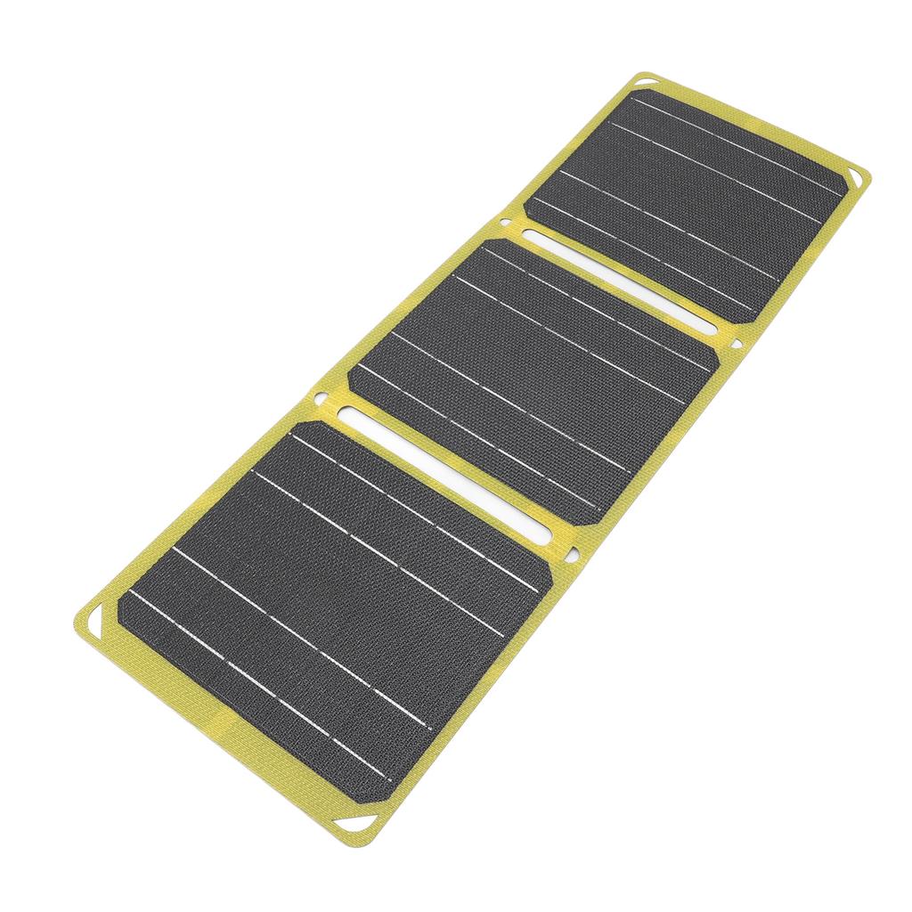 Solar Panel 21W 5v 9v 12v Output Dual USB Portable Waterproof Monocrystalline Silicon Solar Panel