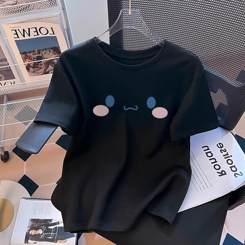 2025 Summer Women's Loose-Fit White Short-Sleeve T-Shirt - Versatile Casual Design