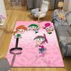 The Fairly OddParents Flannel Pattern Square Carpet,Area Rug,Carpet Rug for Living Room Bedroom Sofa Playroom Decor,Non-slip Floor Mat