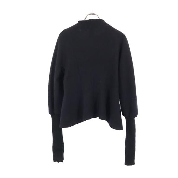 Y's No Color Jacket Black Series Ribbed Knit Sleeves Women Used