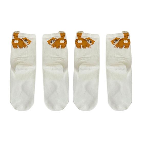 2 Pairs Cat Socks with 3D Balls Funny Cartoon Cat Socks Casual Crew Socks Christmas Birthday Gifts for Cat Lovers Men Women