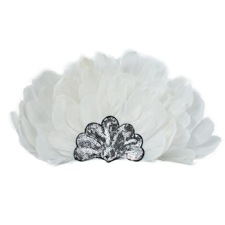 Feather Headbands Sequins Mardi Gras Headwear for Girls Masquerade Accessories