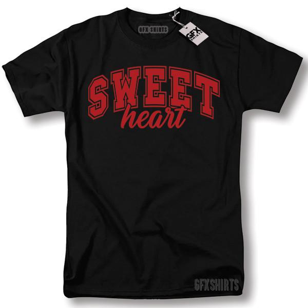 Sweet Heart Shirt Valentines Day Gift Funny T-shirt Unisex T-Shirt S