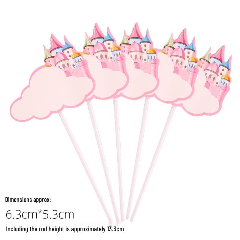50-Piece Blank Insert Cards for Cake Decorations and Celebrations