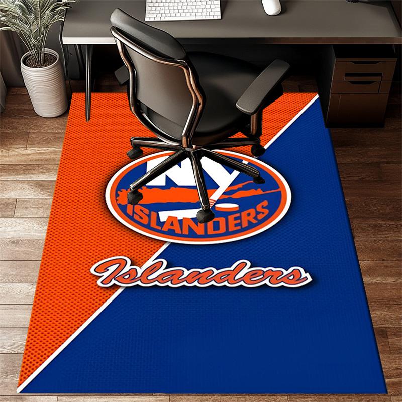 Islanders Hockey Pride Floor Mat for Living Room, Game Rooms, Office, Bedroom, Office Floor Mat Playful Design, Christmas fan gifts