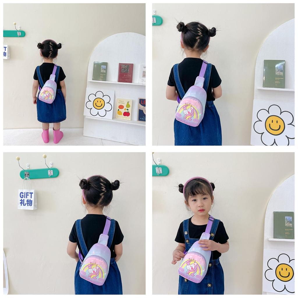 Trendy Cartoon Print Children's Crossbody Bag Breathable Durable And Theft-proof Ideal For Daily Use