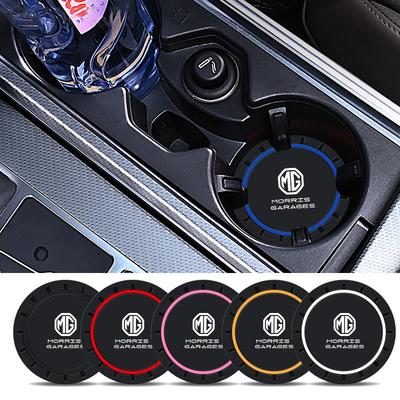 Silicone Car Coasters Water Cup Slots Non-Slip Mat Drink Pads For MG Morris Garages 6 3 5 7 TF ZR ZS HS GT EV Astor One GS V80 WW29