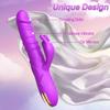Rabbit Vibrator G Spot Clitoral Vibrator Waterproof Rechargeable Realistic Silicone Vibrator with 3 Thrusting 10 Vibrating Modes Sex Toys for Women