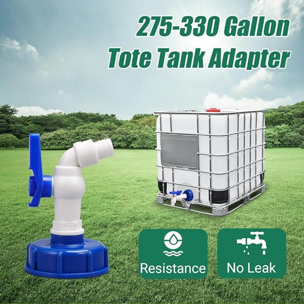 IBC Tank Tap Adapter Valve S60X6 Coarse Thread Garden Quick Connect Faucet 1/2 3/4" Male Tank Tap Accessory Fitting