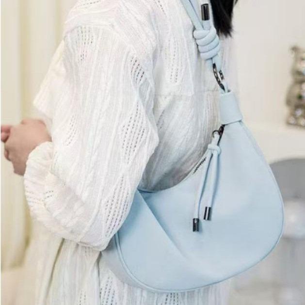 Super Popular Wrinkled Dumpling Bag Women's Bag 2025 New Croissant Bag Trendy This Year Popular Shoulder Handbag Crossbody Bag