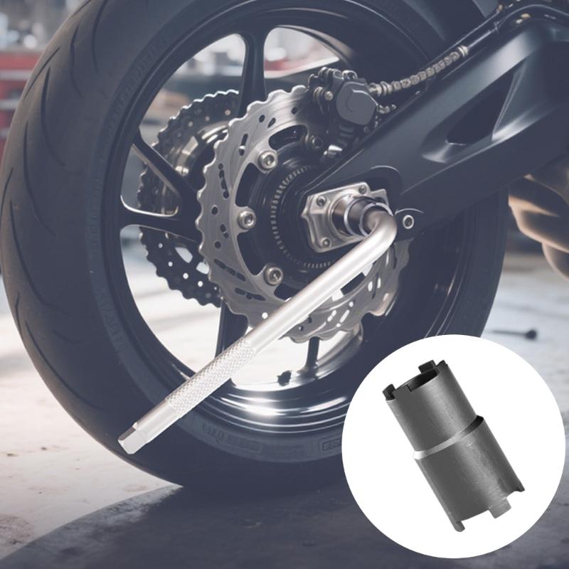 Motorcycle Clutch Maintenance Tool Twin Ended Nut Cap Removal for GY6 50 CG125 JH70 Durability Alloy Steel Construction