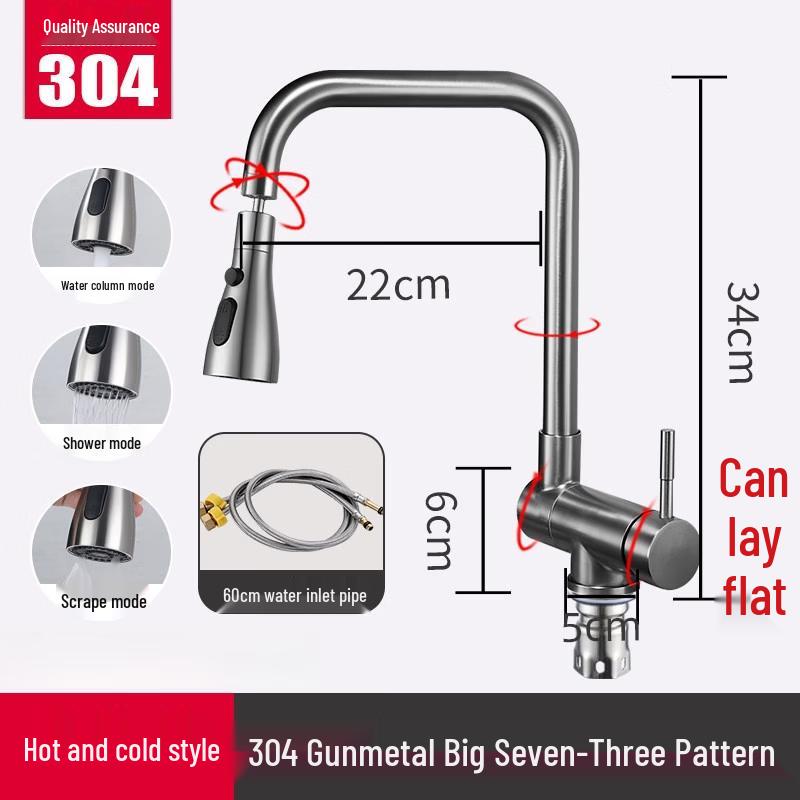 

TLXT Foldable Kitchen Sink Faucet