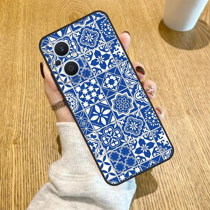 Moroccan Tile Funda For OPPO Reno 10 11 12 13 14 Pro 14F 13F 12F 11F 7 8 Lite OPPO Find X5 X8 X9 Pro Case
