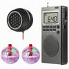 4 Pieces Portable Radio with Lanyard Compact Handheld for Transit