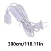 3Meter  Switches Equipped Power Extension Cord Multipurpose Power Cord with Switches Plastic for Fans Lamps & Other Electronics