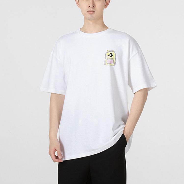 Converse Set-in Sleeve T-Shirt Men's White 10022038-A01