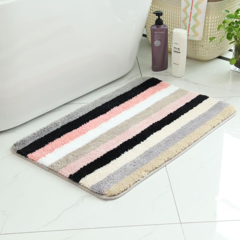 Коралловый флисовый тисненый коврик для ванной комнаты из кашемира — фото 5