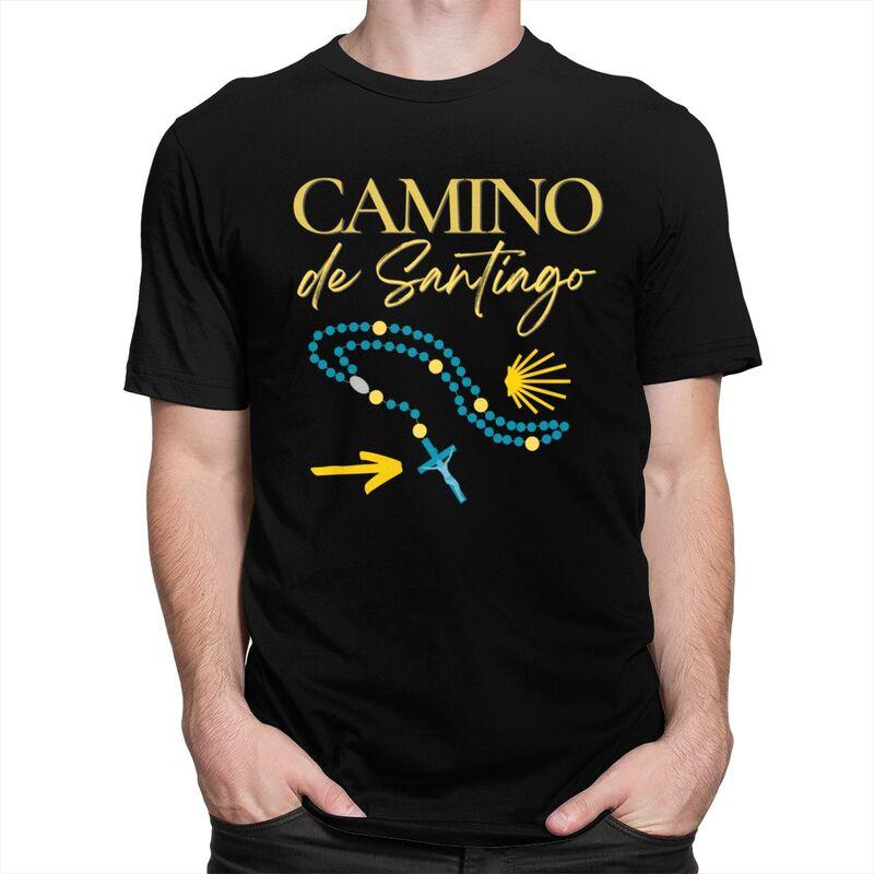 Custom Mens Buen Camino De Santiago T Shirts Short Sleeves Cotton Tshirts Tshirt Leisure Tee Loose Fit Clothes