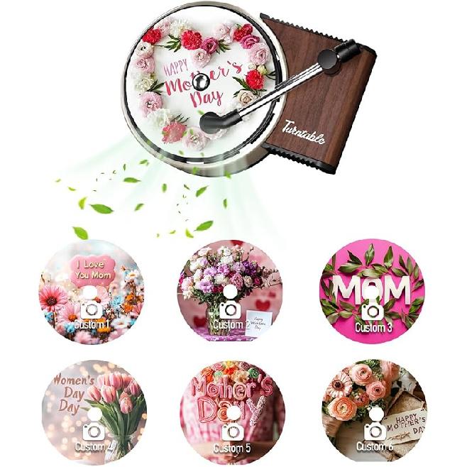 

Подарок для мамы, Индивидуальная фотография ароматизаторов воздуха в машину, Освежитель воздуха в виде проигрывателя пластинок, Зажим для вентиляционного отверстия освежителя воздуха в машину Stitch, Чудесная и значимая мама 1 Count (Pack of 6)