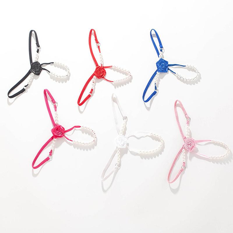 Sexy Spitze G String Frauen Open Crotch Perle Tangas Höschen Slips Heiße Erotische Unterwäsche