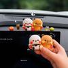 Panda Office Wealth Charm: Cute Car Ornament, Trendy Toy Figure, Christmas Gift for Girls