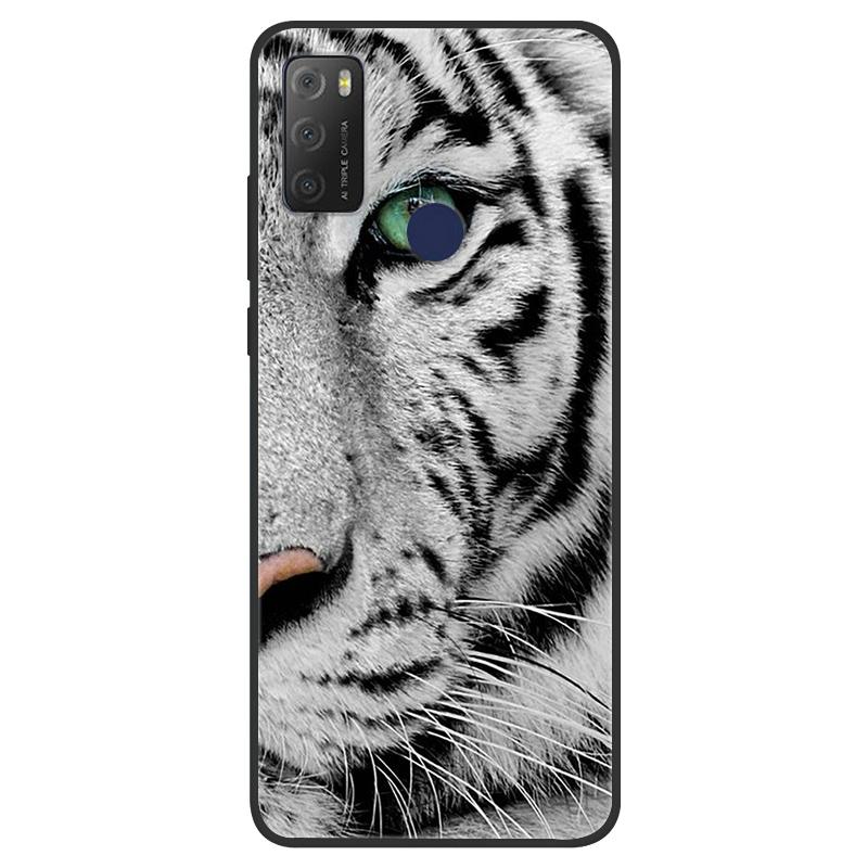 For TCL 20Y Case Girl Cat Flower Soft Silicone Back Wolf Shell for TCL 20E 6125F Fundas Phone Cover For TCL20Y 6156D 20 E Coque