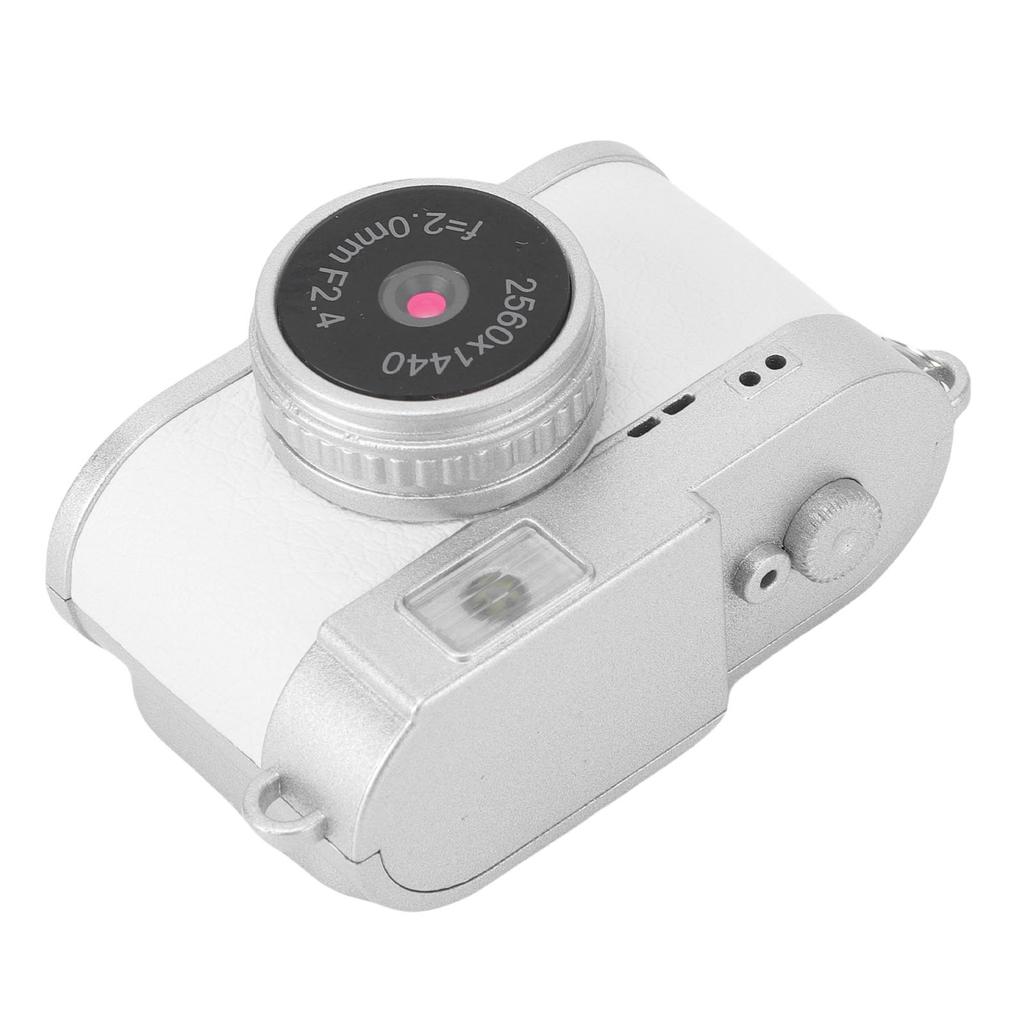Vintage Digital Camera 2K FHD Video 2MP Photos Compact Small Camera with 1.47 Inch Color Screen and LED Fill Light for