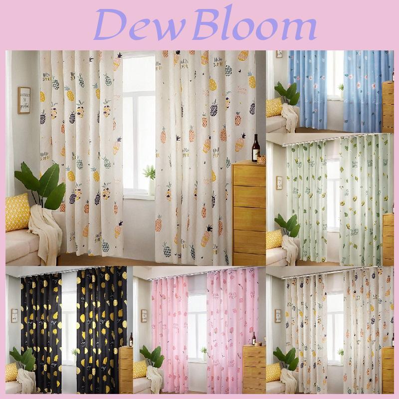 Modern Printed Blackout Window Curtain Panel With Elegant Shading Design For Bedroom
