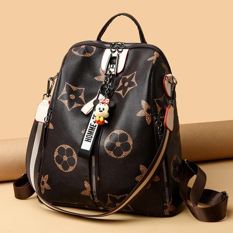 

Новая сумка женская сумка рюкзак с ретро-принтом большой вместимости модный универсальный рюкзак водонепроницаемый рюкзак модный