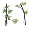 Reptile Corner Branch Terrarium Plant Decoration with Suction Cups for Amphibian Lizard Snake Climbing
