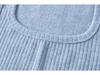 2023 Summer Square Neck Bodycon Cashmere-Texture Women's Slimming Vest
