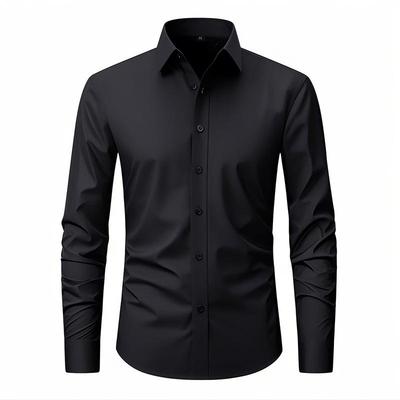 Men's Four-Way Stretch Wrinkle-Resistant Plus Size Shirt