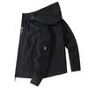 Mens Hooded Casual Sport Jacket Lightweight Windproof Outerwear Youth Fashion