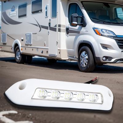 12V Wohnmobil LED Markisen Verandaleuchte 6000K Wasserdicht Wohnmobil Van Camper Außenleuchte 8W Display Weitwinkel Lichter 10LED Universelles Wohnmobil Zubehör