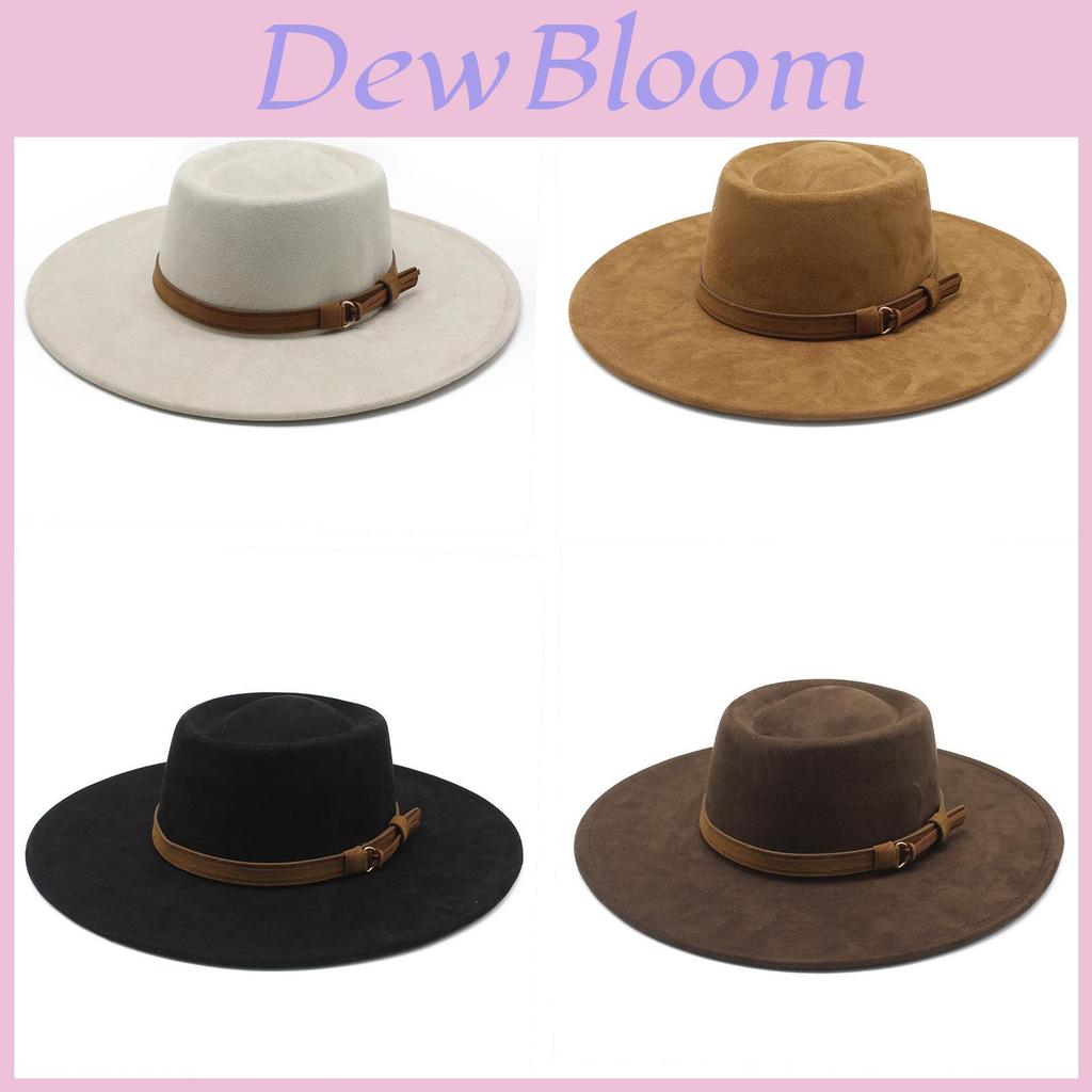 Style Fashion Felt Hat With Wide Brim And Embroidered Totem For Women
