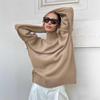 Autumn Winter Women's Solid Color Knitted Turtleneck Sweater Female Warm FashionThick Loose Casual Pullovers