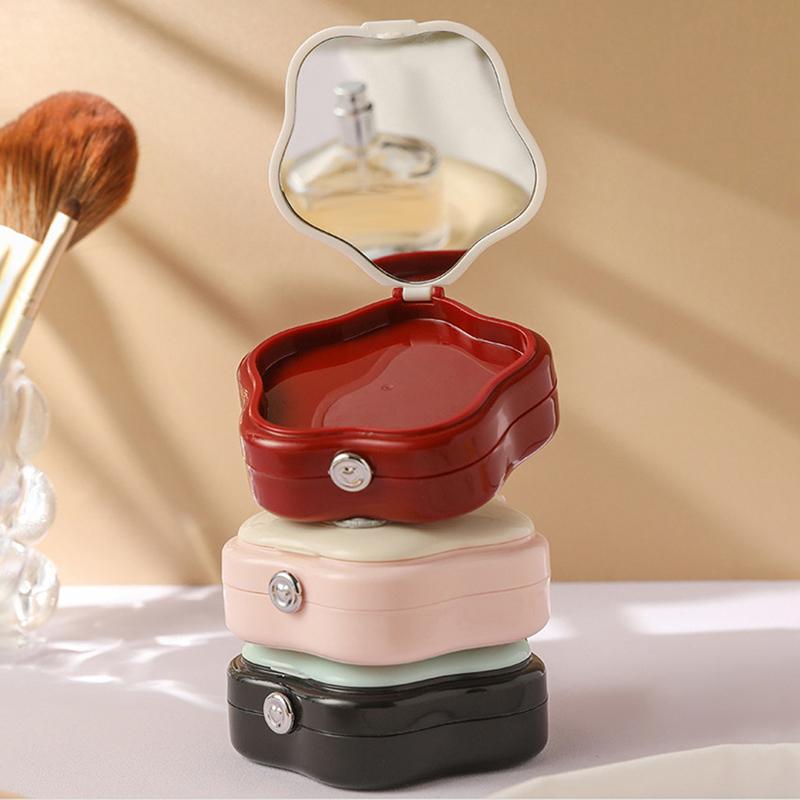 Double-Layer Folding Powder Puff Boxes Breathable Moisture-Proof Enlarged And Thickened Air Cushion Puff Storage Box Makeup Case