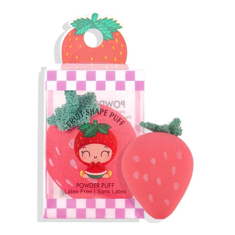 Houppette à poudre en forme de fruit pour maquillage du visage, poudre non comestible, outil de beauté humide et sec, œuf de beauté