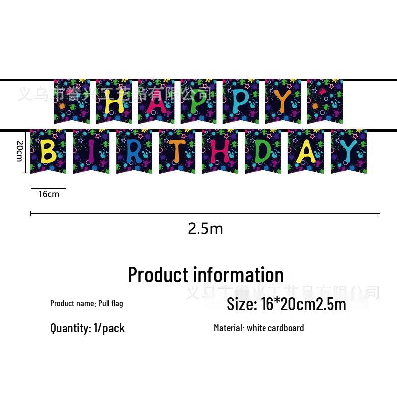 Neon Party Set: Disposable Napkins, Paper Plates, Cutlery, Bunting, Tablecloth, and Decorations