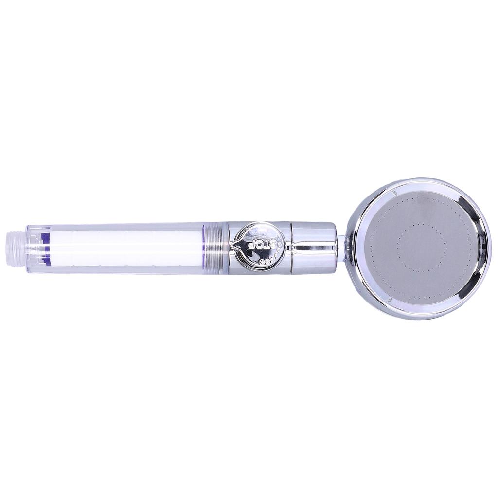 G1/2 High Pressure Fan Shower Head with Pause Switch 360 Degree Rotation Handheld Filter Detachable