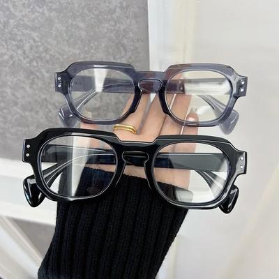 Quadratische Blaulichtfilterbrille Mode Retro Klassisch Damen Herren Computer Gaming Augenschutz Einfache Brille