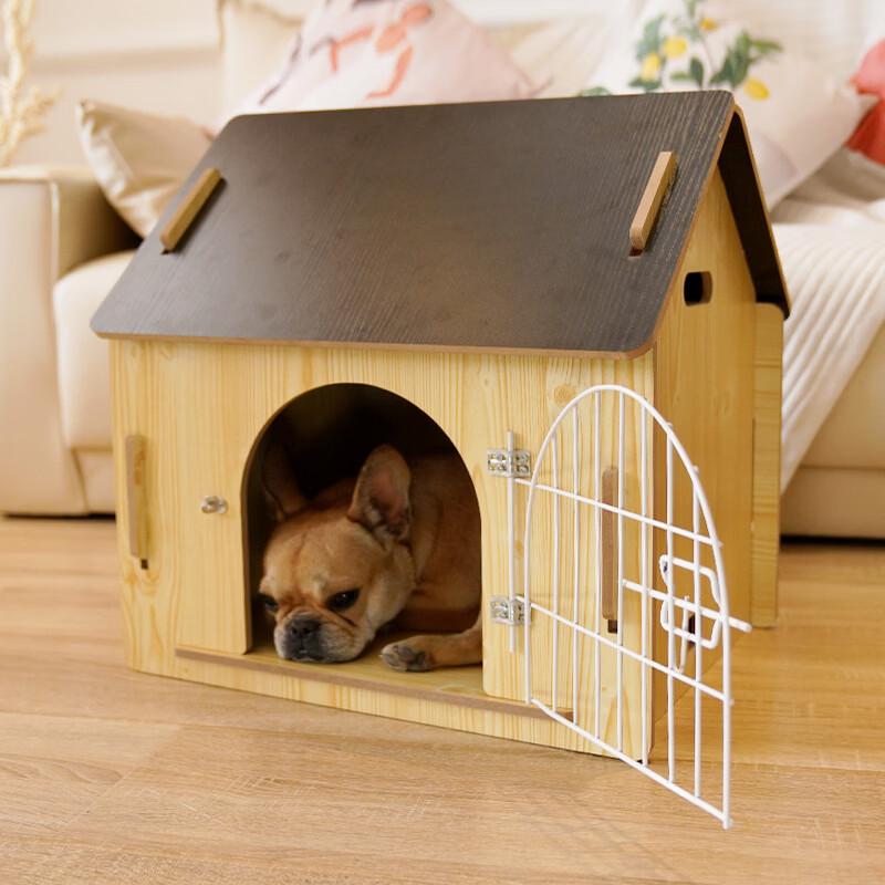 ZISIZ Wooden Pet House & Crate