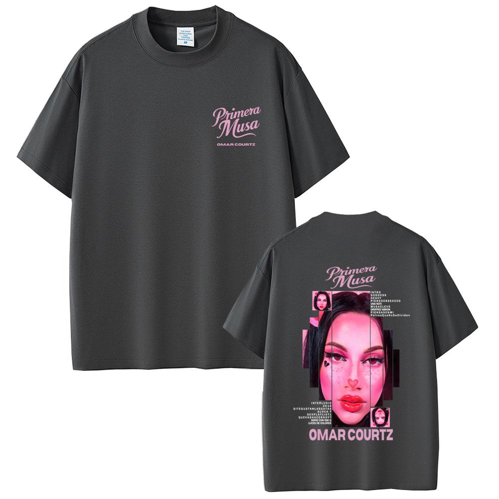 Omar Courtz Primera Musa Album Graphic Tshirt Men Women Hip Hop Fashion Pop Music T Shirts Casual Cotton Short Sleeve Tshirts