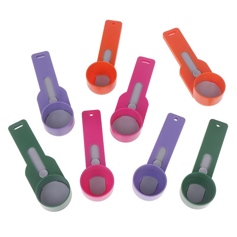 Creative No Spill Measuring Spoon Funnel Preparation Of Protein Powder Workout & Sports Drinks, Baby Formula Refill Mess Spill