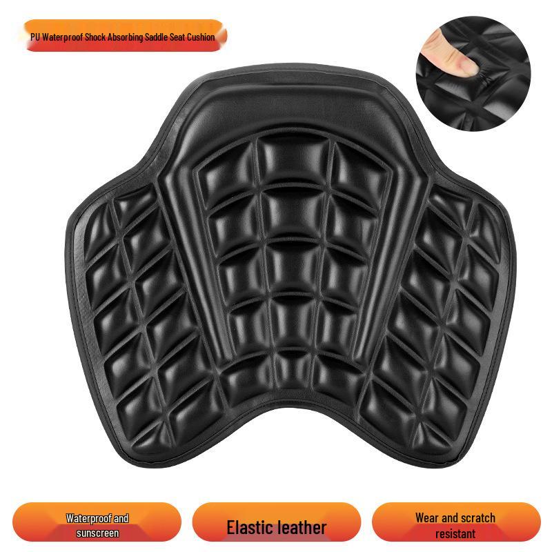 Universal Waterproof Heat Insulation Motorcycle Seat Cushion with Shock Absorption & Sunscreen