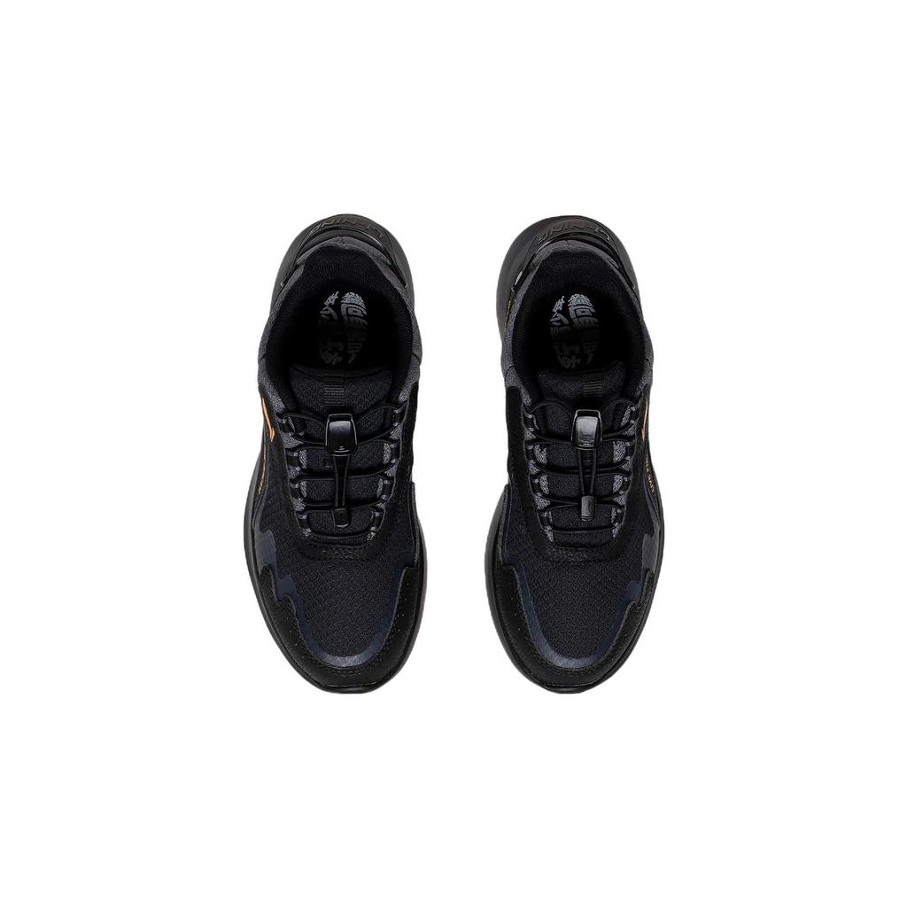 LiNing Sports Lifestyle Series Low-Top Slip-Resistant Durable Kids Casual Shoes Kids Casual Shoes Black YKCS162-3