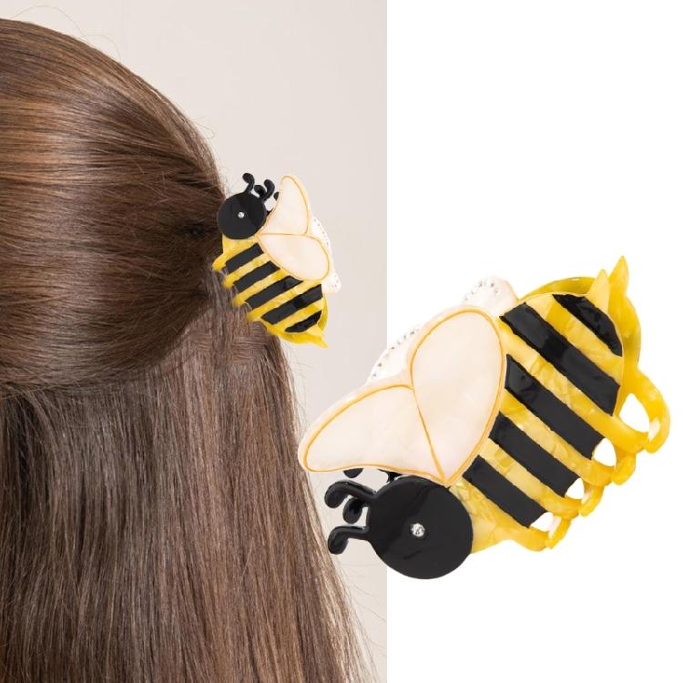 Honeybee Claw Clip for Adult Kids Hair Claw Clip Strong Hair Grip for Hairstyle Ponytail Holder Girl Lovely Hair Decors