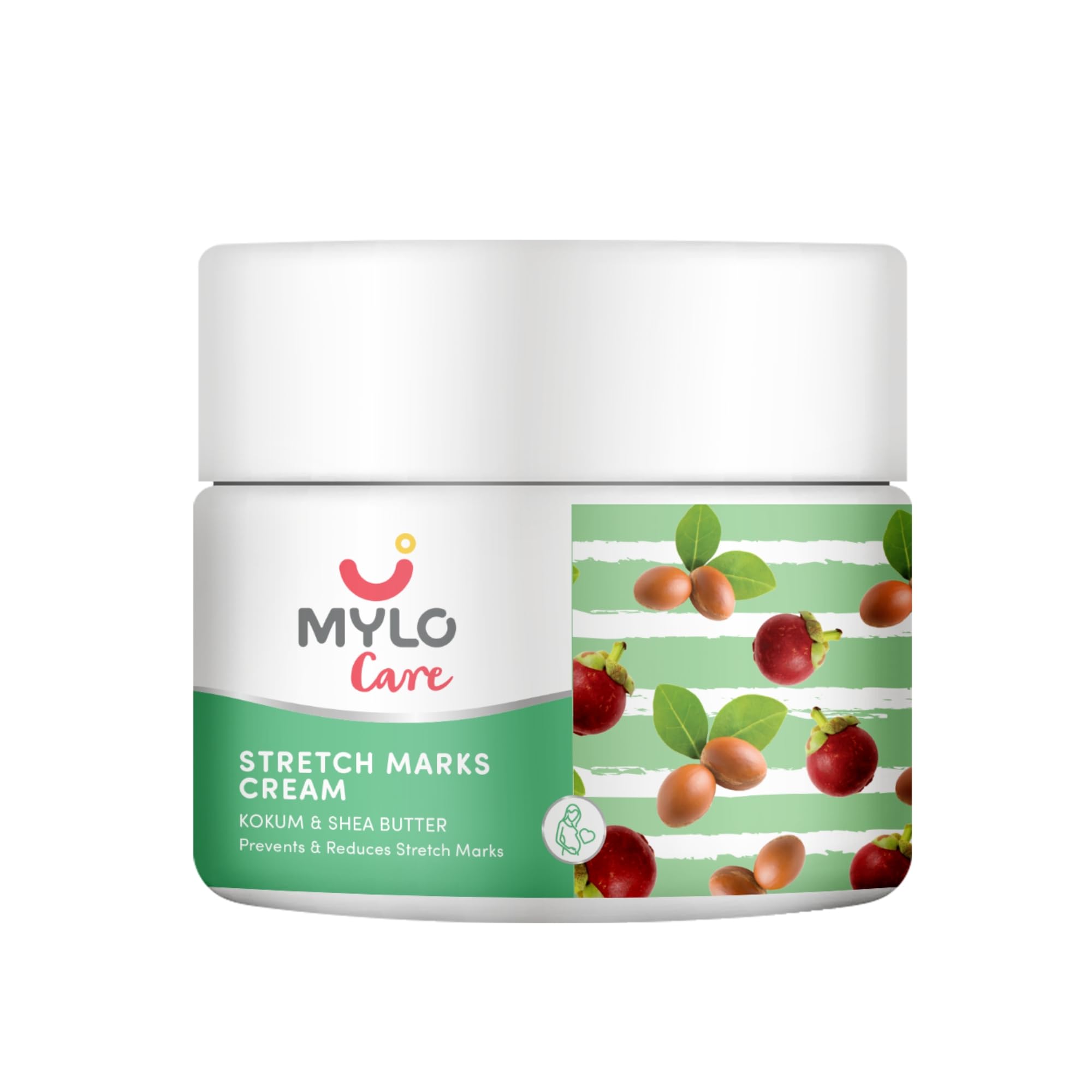 Mylo Care Stretch Marks Cream for Pregnancy with the Goodness of Shea Butter, Saffron, Kokum Butter and Aloe Vera, Australia Certified Toxin Free,